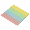 Закладки клейкие пастельные STAFF бумажные, 50х12 мм, 100 штук (4 цвета х 25 листов), европодвес, 127147