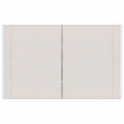 Тетрадь А5, 48 л., STAFF, скоба, клетка, офсет №2 ЭКОНОМ, обложка картон, ОДНОТОННАЯ, 402322