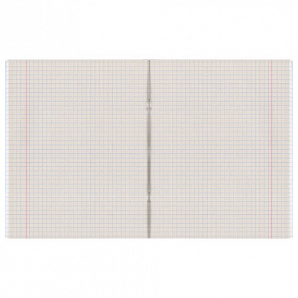 Тетрадь А5, 48 л., STAFF, скоба, клетка, офсет №2 ЭКОНОМ, обложка картон, ОДНОТОННАЯ, 402322