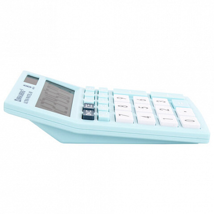 Калькулятор настольный BRAUBERG ULTRA PASTEL-08-LB, КОМПАКТНЫЙ (154x115 мм), 8 разрядов, двойное питание, ГОЛУБОЙ, 250513