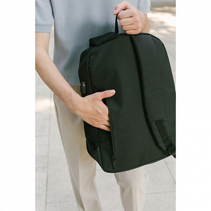 Рюкзак HEIKKI CONCORDANCE (ХЕЙКИ) универсальный, отделение для ноутбука, черный, 47x32x15 см, 273892