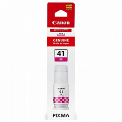 Чернила CANON (GI-41M) для G1400/G2400/G3400, пурпурные, 7700 стр., ОРИГИНАЛЬНЫЕ, 4544C001