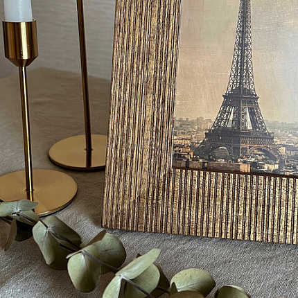 Рамка из мангового дерева BRAUBERG LOFT ANCIENT, фото 13х18 см, акриловый экран, 22х27 см, 391285