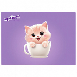 Настольное покрытие ЮНЛАНДИЯ для труда и творческих занятий, ПВХ, "Surprise cup", 50х70 см, 274622