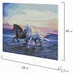 Картина стразами (алмазная мозаика) 40х50 см, ОСТРОВ СОКРОВИЩ "Бегущие по волнам", на подрамнике, 662428