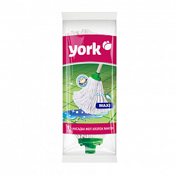 Насадка МОП для швабры веревочная, Макси, крепление еврорезьба, хлопок, 21см, 145г, Y, 73020