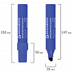 Маркер перманентный BRAUBERG "JUMBO", СИНИЙ, ШИРОКАЯ ЛИНИЯ ПИСЬМА, скошенный наконечник, 3-10 мм, 151225