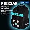 Рюкзак BRAUBERG MOTION, 2 отделения, 3 кармана, "Positive cats", 41х28х17 см, 273114