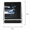 Мешок для обуви BRAUBERG KIDS, светоотражающая полоса, 46х36 см, "Dark car", 273439