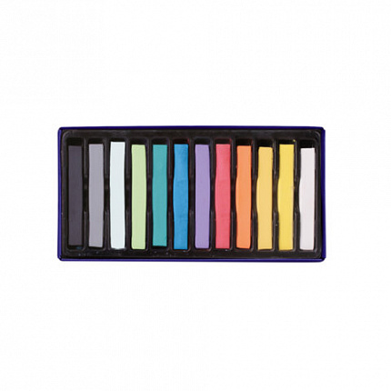Пастель сухая художественная BRAUBERG ART CLASSIC, 12 цветов, квадратное сечение, 181464