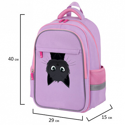 Рюкзак BRAUBERG FAVOUR, 2 отделения, 3 кармана, "Hide and seek", 40х29х15 см, 273122