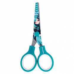 Ножницы 130 мм, мятные, с цветной печатью "Аниме", BRAUBERG ANIME, 238956