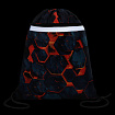Мешок для обуви BRAUBERG, светоотражающая полоса, 2 отделения, 46х36 см, "Lava blocks", 274635