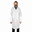 Дождевик-плащ на кнопках, EVA, многоразовый прочный, чехол в комплекте, универсальный размер, белый, SHAMAANI (ШАМААНИ), 610935