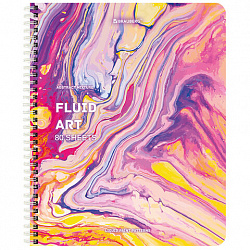 Тетрадь А5 80 л. BRAUBERG гребень, клетка, обложка картон, "Colorful Art" (микс в спайке), 404414