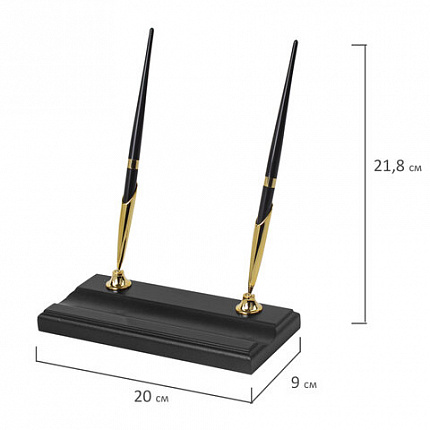 Набор подарочный настольный BESTAR "Artemis" из дерева, 10 предметов, цвет "черное дерево", 237216
