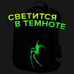 Ранец BRAUBERG SHINY, 2 отделения, с брелком, "Spider attack", СВЕТЯЩИЙСЯ РИСУНОК, 38х28х14 см, 274425