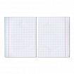 Тетрадь бумвинил, синий, А5, 48 л., скоба, офсет №1, белая бумага, клетка с полями, STAFF, 403414
