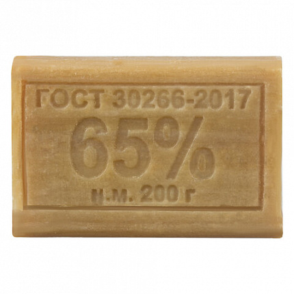 Мыло хозяйственное 65%, 200 г, МЕРИДИАН, без упаковки, МИНПРОМТОРГ
