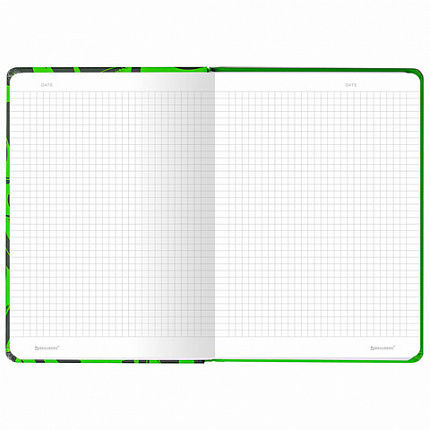 Блокнот с резинкой в клетку 96 л., А5 (145х203 мм), твердая обложка, BRAUBERG, "Calligraphy", 113721