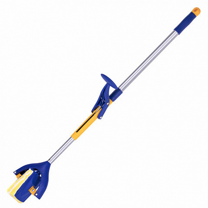 Швабра самоотжимная, механизм "Бабочка", насадка спонж/микрофибра 26 см, телескопический черенок 115 см, LAIMA, 601468