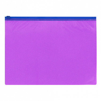 Папка-конверт на молнии А4 (230х333 мм), ПВХ, цвет ассорти с блестками, 0,15 мм, STAFF, 274079
