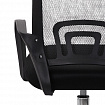 Кресло CROMEX (КРОМЕКС) "Top CH-695", ХРОМ, с подлокотниками, сетка/ткань TW, черное, 533066