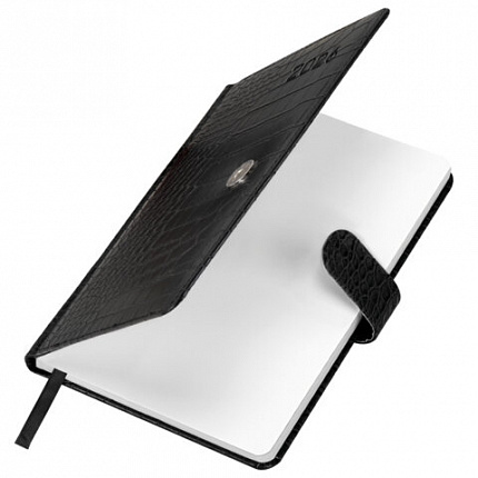 Еженедельник датированный 2026 А5 145х215 мм, BRAUBERG "Party", под кожу, черный, 117180