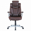 Кресло BRABIX PREMIUM "Phantom EX-553", рециклированная кожа, регулируемый подголовник, коричневое, 532941