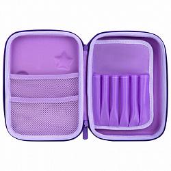 Пенал BRAUBERG KIDS большой удобный с откидной планкой, EVA, 22х15х4 см, "Dreamy clouds", 273507