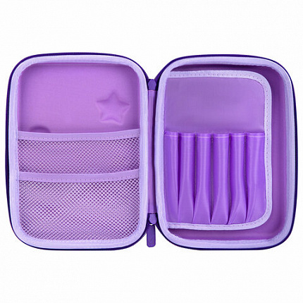 Пенал BRAUBERG KIDS большой удобный с откидной планкой, EVA, 22х15х4 см, "Dreamy clouds", 273507