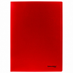 Папка на 2 кольцах А4 BRAUBERG UNIVERSAL, 25 мм, красная, до 170 листов, 0,5 мм, 273032