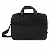 Сумка портфель BRAUBERG CARBON с отделением для ноутбука 15-16", 2 отделения, черная, 31х41х13 см, 240509
