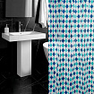 Шторка для ванной PEVA, 180х180 см, кольца в комплекте, дизайн ассорти, УЗОРЫ, WBZ (ВБЗ), 700068