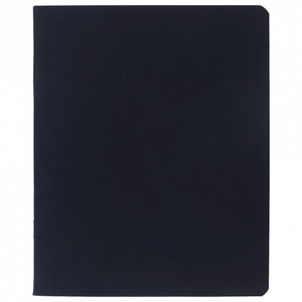 Тетрадь А5 48л. HATBER скоба, клетка, Soft-touch ламинация, SoloMatte_Черный бархат,, 48Т5лВ1