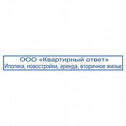 Оснастка для штампа, оттиск 70х10 мм, синий, TRODAT 4916 P2, корпус черный, подушка, 52908