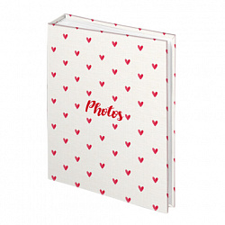 Фотоальбом BRAUBERG "Cute hearts" на 200 фото 10х15 см, твердая обложка, 391427