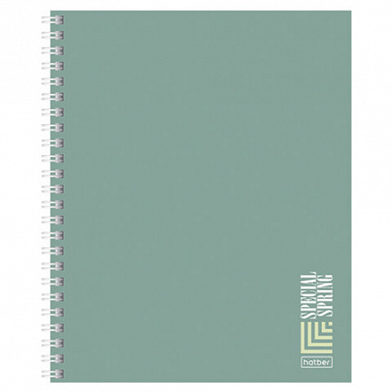 Тетрадь А5, 80 л., HATBER, гребень, линия, Soft-touch ламинация, "Special Spring" (микс в спайке), 090171, 80Т5лВ2гр