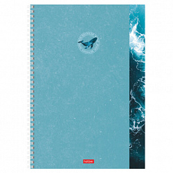 Тетрадь А4 96 л., HATBER, гребень, клетка, обложка картон, "Вдохновение вокруг" (микс в спайке), 088815, 96Т4В1гр