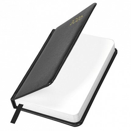 Ежедневник датированный 2026, МАЛЫЙ ФОРМАТ 100х150 мм, А6, BRAUBERG "Select", балакрон, черный, 117260