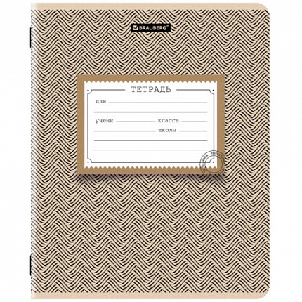 Тетрадь 12 л. BRAUBERG линия, обложка картон, TEXTURE, 107279