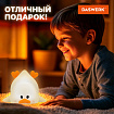 Ночник силиконовый LED "Утка" 101x150x85 мм, белый свет/RGB, таймер, изменение уровней яркости, USB, аккум.1200 мАч DASWERK (ДАСВЕРК) 238936