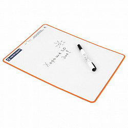 Доска двусторонняя маркерная А4 (240х337 мм), КЛЕТКА, 1 маркер + салфетка, CENTROPEN, 7779, 5 7779 0185