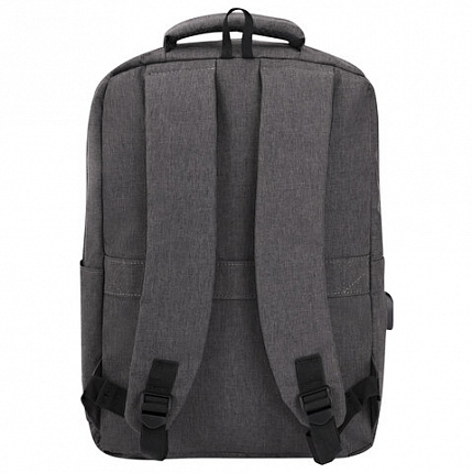 Рюкзак HEIKKI PANEL (ХЕЙКИ) отделение для ноутбука, USB-порт, багажная лента, серый, 44x30x13 см, 273903