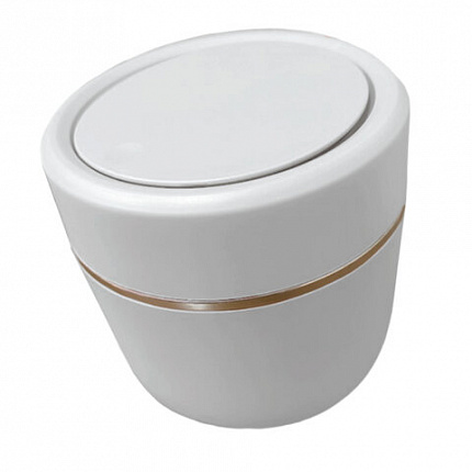 Контейнер урна ведерко для мусора с микролифтом НАСТОЛЬНОЕ 2 л, 150х160мм, белый, BoomHouse, 238900