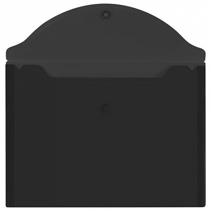 Папка-конверт с кнопкой прозрачная МАЛОГО ФОРМАТА, А5, BRAUBERG "UNIVERSAL", черная, 0,15 мм, 273067