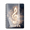 Дневник для музыкальной школы 48 листов, гребень, пластиковая обложка, картон, BRAUBERG, "МИКС", 107519