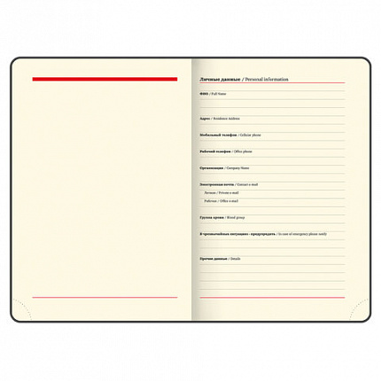 Ежедневник недатированный БОЛЬШОЙ ФОРМАТ 210х297 мм А4, BRAUBERG "Office", 160 л., красный, 113286