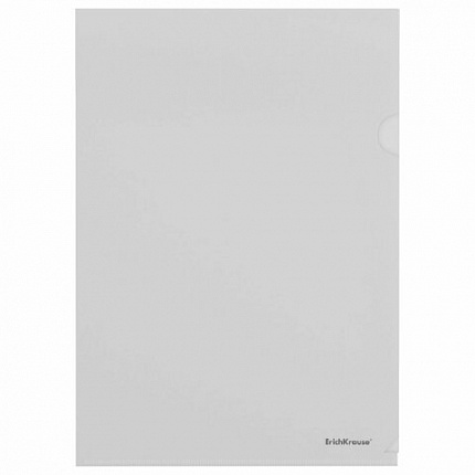 Папка-уголок ERICH KRAUSE "Fizzy Clear", прозрачная, 0,12 мм, 50150