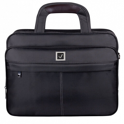 Сумка-портфель BRAUBERG с отделением для ноутбука 15,6", "Control 1", 2 отделения, серая, 39х29х11 см, 240398